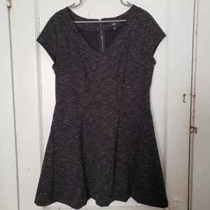 Mossimo XL skater dress space dyed black